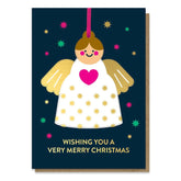 Stormy Knight Christmas Angel Bauble Card